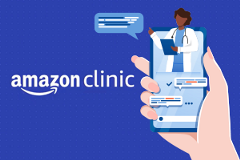amazon-clinic graphic depicting Amazon Clinic logo