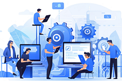 graphic depicting a digital team