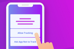 IDFA image of an IDFA-type opt-in on a smartphone