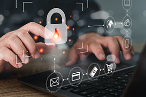 privacy graphic indicating online privacy